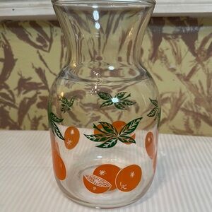 Vintage Orange Juice Carafe